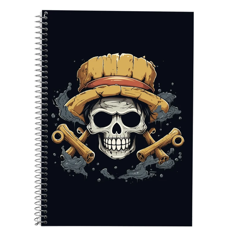 دفتر زبان 50 برگ مدوپد مدل دوخط طرح وان پیس One Piece کد DF11736