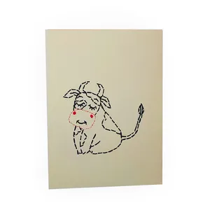 کارت پستال طرح گاوی کد k04