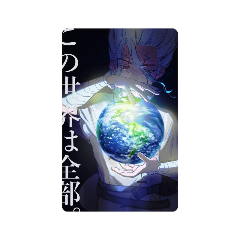 استیکر کارت مدل انیمه طرح سنکو ایشیگامی دکتر استون Senku Ishigami dr stone کد 5983