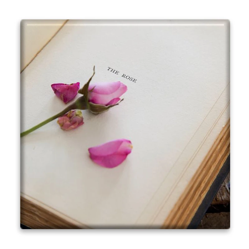 زیر لیوانی  مدل گل وکتاب کد    4698651_3354