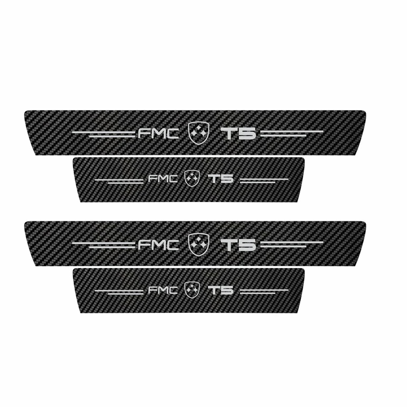 برچسب پارکابی خودرو سولگی مدل کربن کد J19 مناسب برای فاو تی 5 بسته 4 عددی