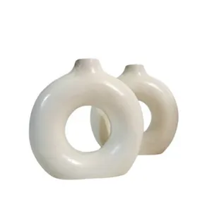 گلدان بتنی مدل دونات بسته 2 عددی