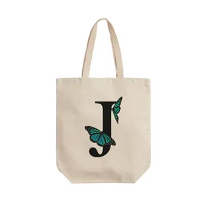ساک خرید ترمه طراحان ایده مدل حرف J پروانه ای کد cfp3012 - L