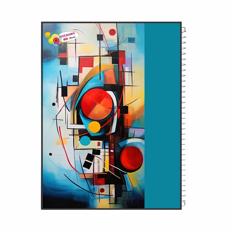 دفتر مشق 80 برگ گلبرگ مدل دانشجویی کد 3085