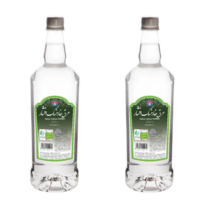عرق خارخاسک افشار - 1 لیتر بسته 2 عددی