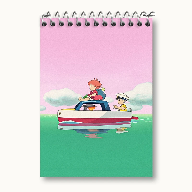 دفتر یادداشت 50 برگ خندالو طرح انیمه پونیو (Ponyo) کد N4034