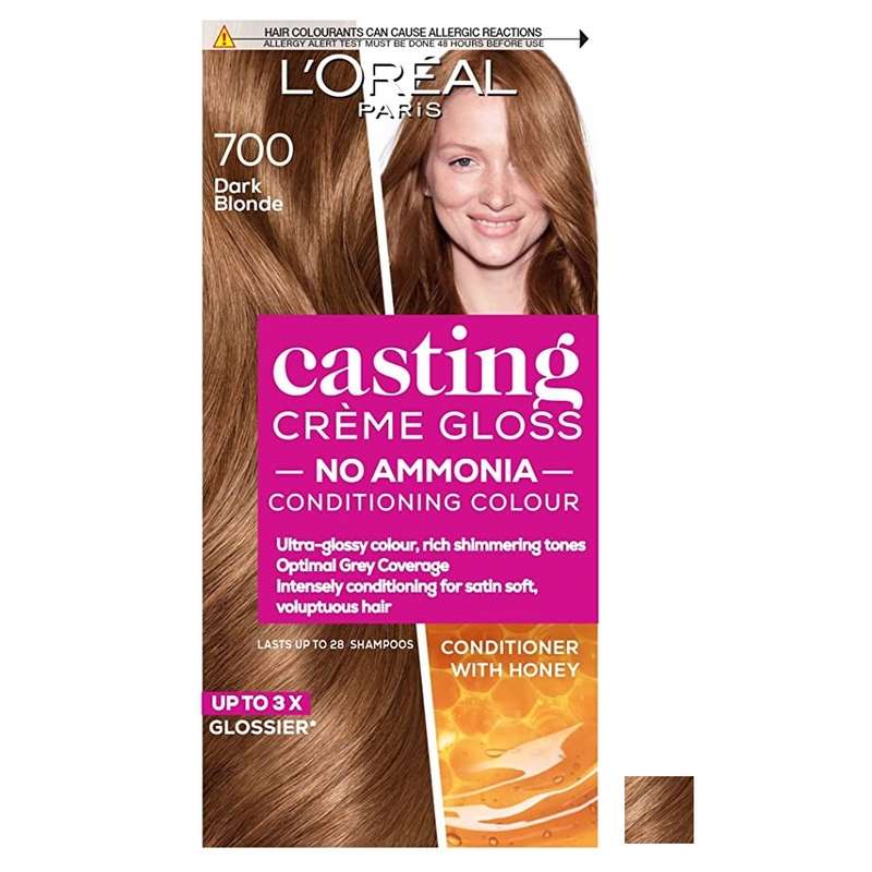 کیت رنگ مو لورال مدل Casting شماره 700 حجم 48 میلی لیتر رنگ قهوه ای روشن