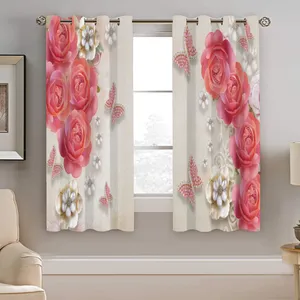 پرده نیروانا طرح گل مدل مخمل کد 5183 سایز 140×200 سانتی متر