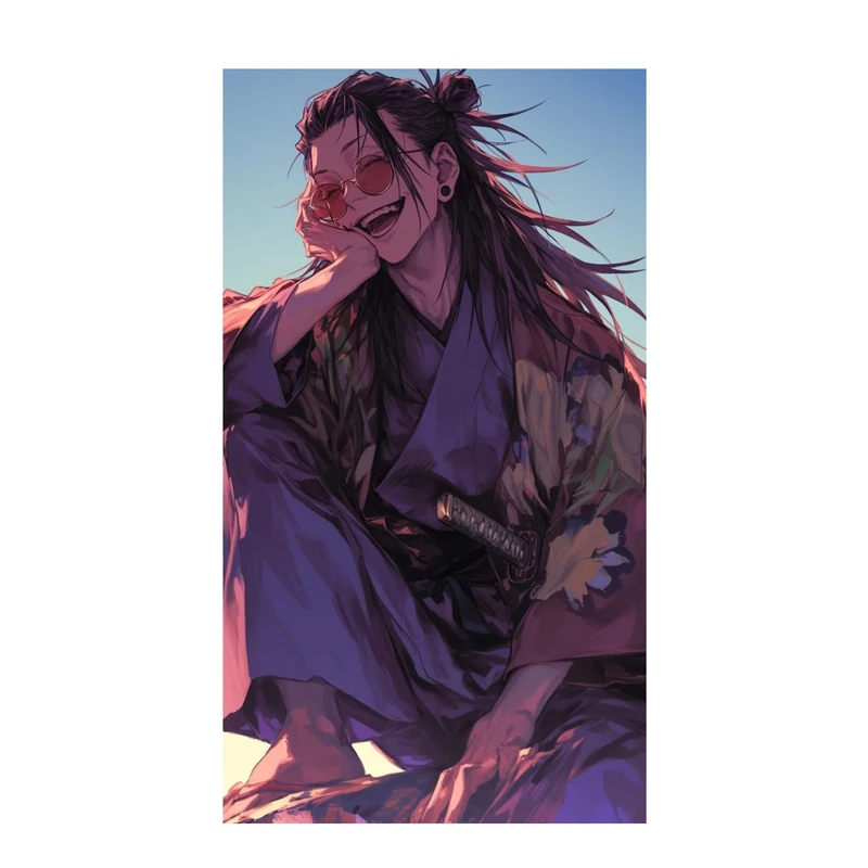 استیکر لپ تاپ و موبایل مدل انیمه طرح جوجوتسو کایسن سوگورو گتو jujutsu kaisen suguru geto کد 723