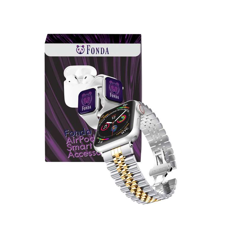 بند فوندا مدل longines مناسب برای اپل واچ 38/40 میلیمتری