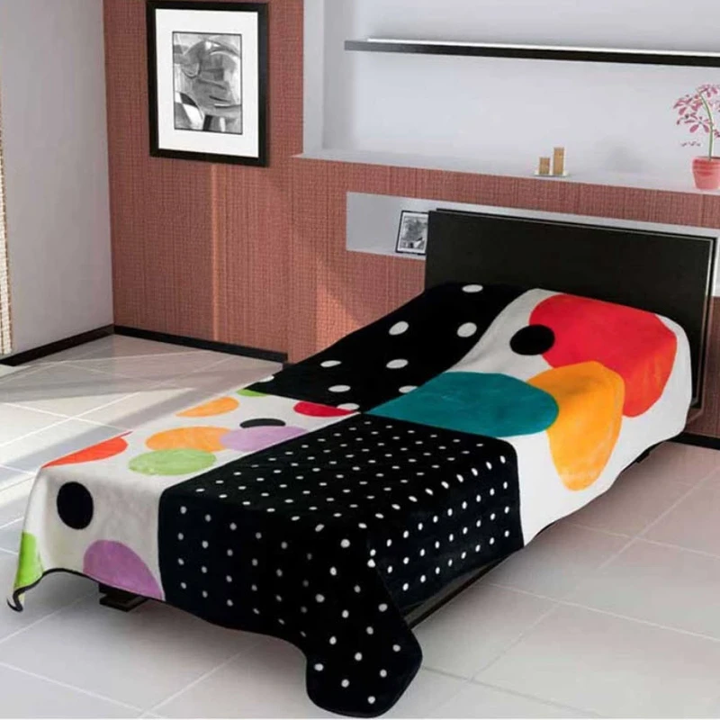 پتو گلبافت طرح یکنفره سایز 160x220 سانتی متر