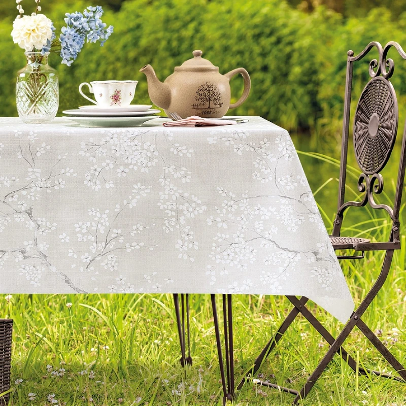 رومیزی مادام کوکو مدل Exorde Gray سایز 140x100 سانتی‌متر