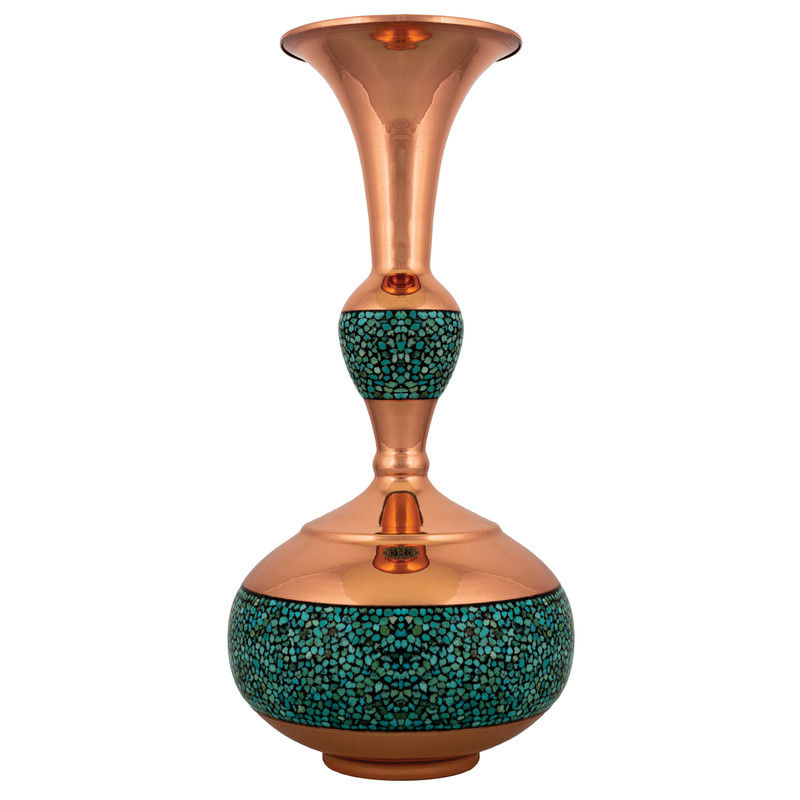 گلدان فیروزه کوبی مسجدی مدل دالبری کد F13