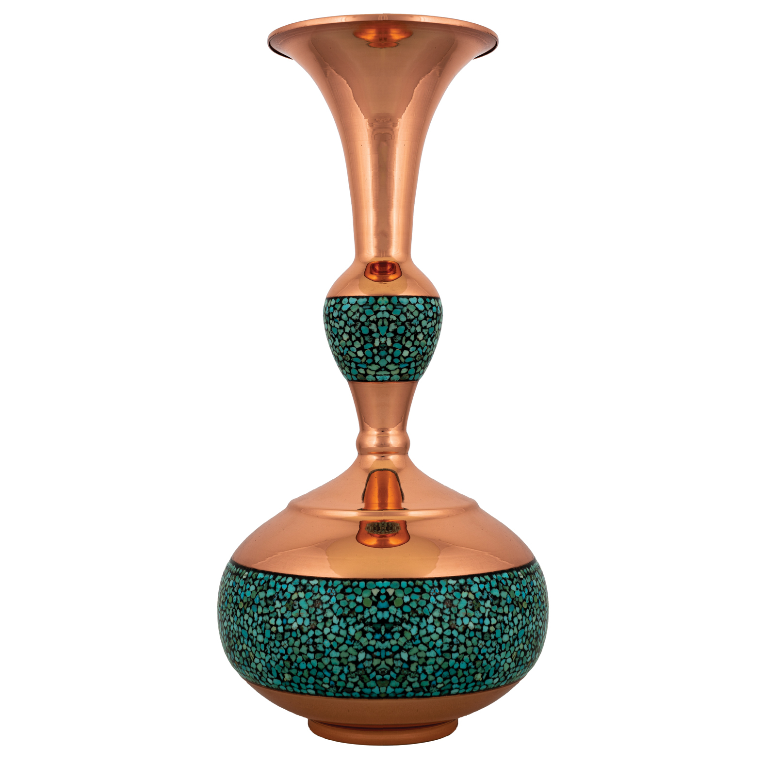 گلدان فیروزه کوبی مسجدی مدل دالبری کد F14