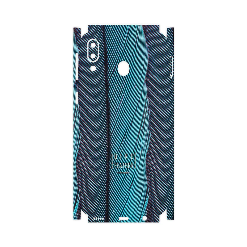برچسب پوششی ماهوت مدل Turquoise feathers-FullSkin مناسب برای گوشی موبایل سامسونگ Galaxy M20