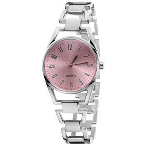 ساعت مچی عقربه‌ای کوارتز زنانه مدل مینیمال بند زنجیری دستبندی کد HO5