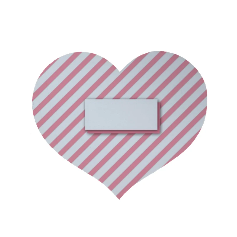     پادری مدل قلب طرح راه راه کد 8215 سایز 90 × 90 سانتی متر