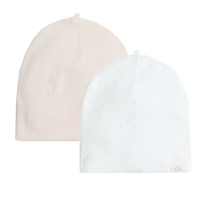 کلاه نوزادی اچ اند ام مدل 0930385-010 مجموعه دو عددی