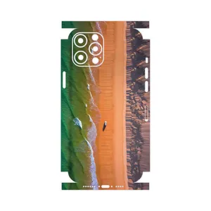 MAHOOT Beach and Green Sea-FullSkin Cover Sticker for Apple iPhone 12 Pro Max