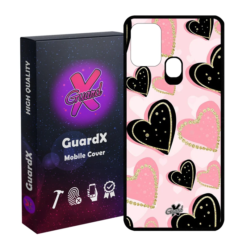 کاور گارد ایکس طرح Love مدل Glass10106 مناسب برای گوشی موبایل سامسونگ Galaxy M31 / M31 Prime / F41