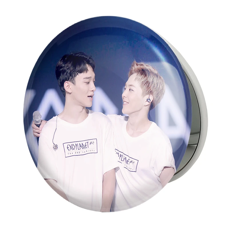 آینه جیبی خندالو طرح گروه اکسو EXO مدل تاشو کد 13583 