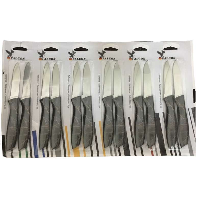چاقو فالکن طرح ماربل کد sr43 مجموعه 12 عددی
