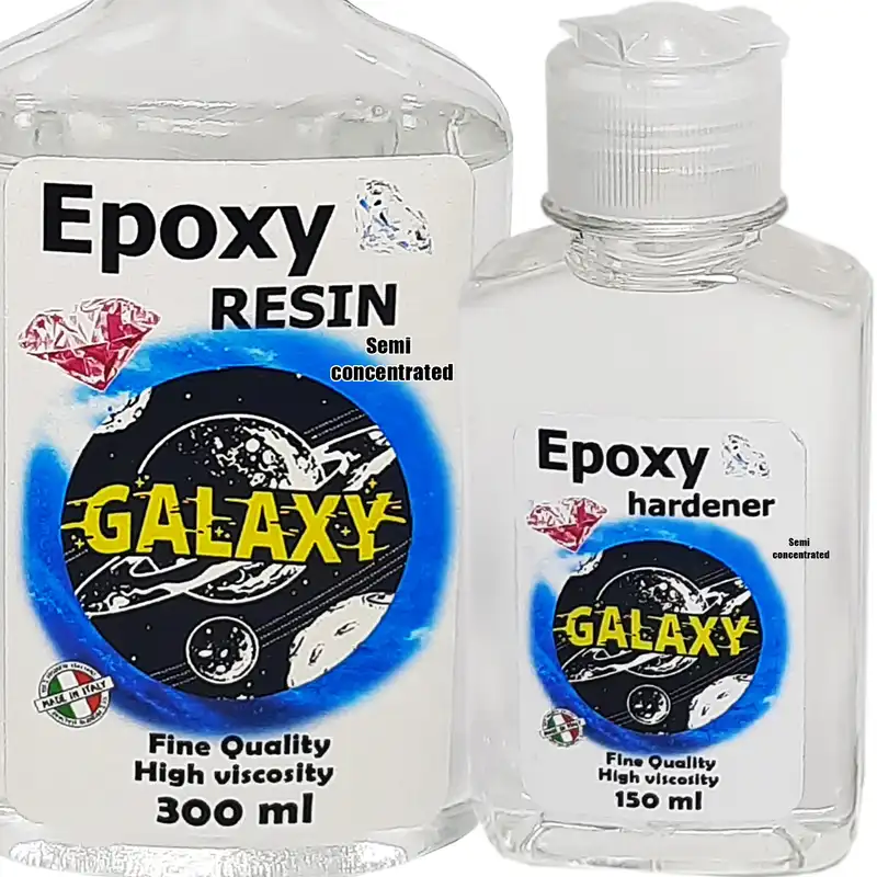 رزین اپوکسی شفاف گلکسی مدل CR806 حجم 400 میلی لیتر به همراه هاردنر