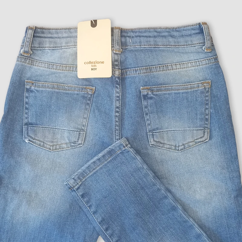 عکس شماره 2 : شلوار جین پسرانه کولزیون مدل سنگ شور ابر و بادی 307