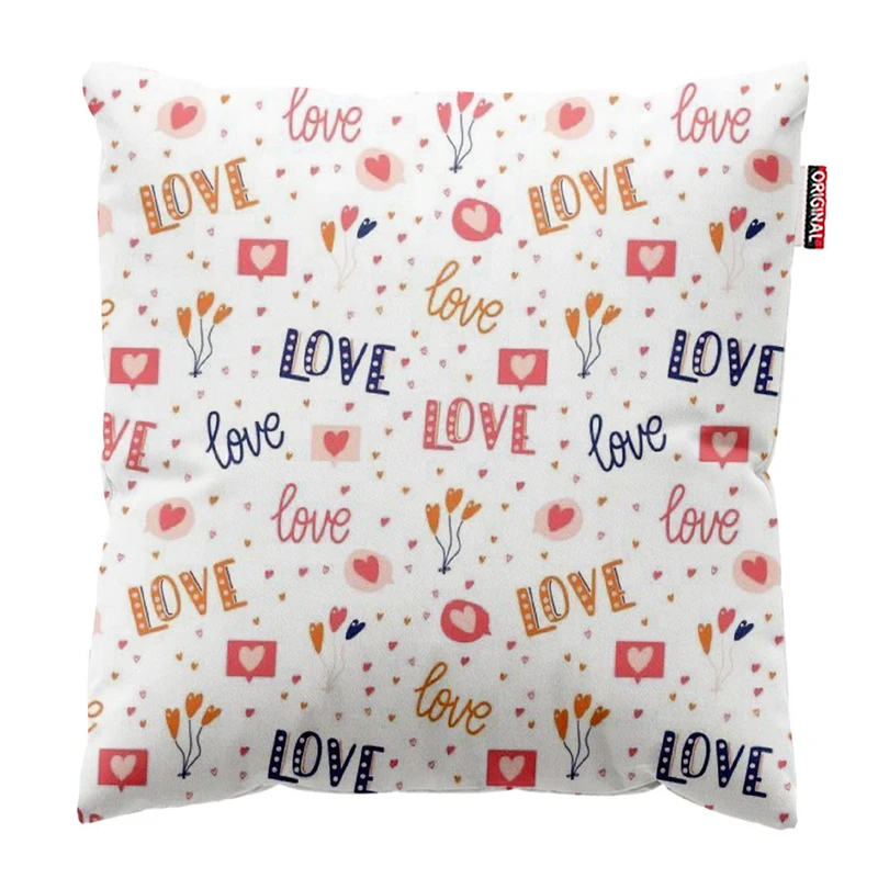 کوسن پاد آفرین طرح عشق سایز 30*30 سانتی متر کد 661