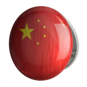 آینه جیبی خندالو طرح پرچم چین مدل تاشو کد 20579 