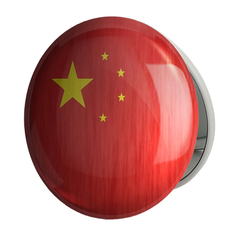 آینه جیبی خندالو طرح پرچم چین مدل تاشو کد 20579 