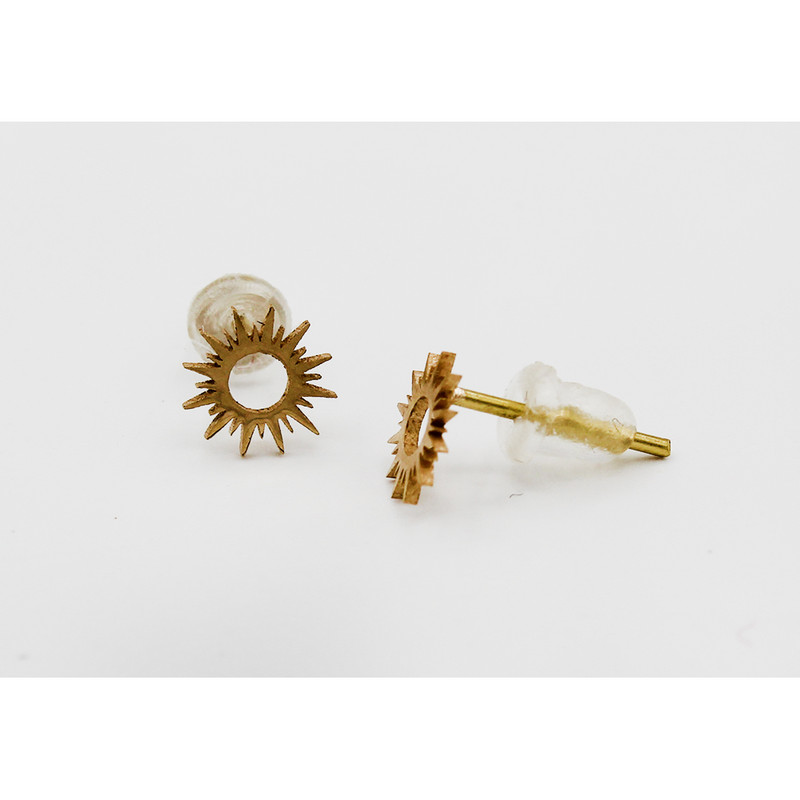 گوشواره طلا 18 عیار دخترانه رزالیا مدل Diamond-GEA-016