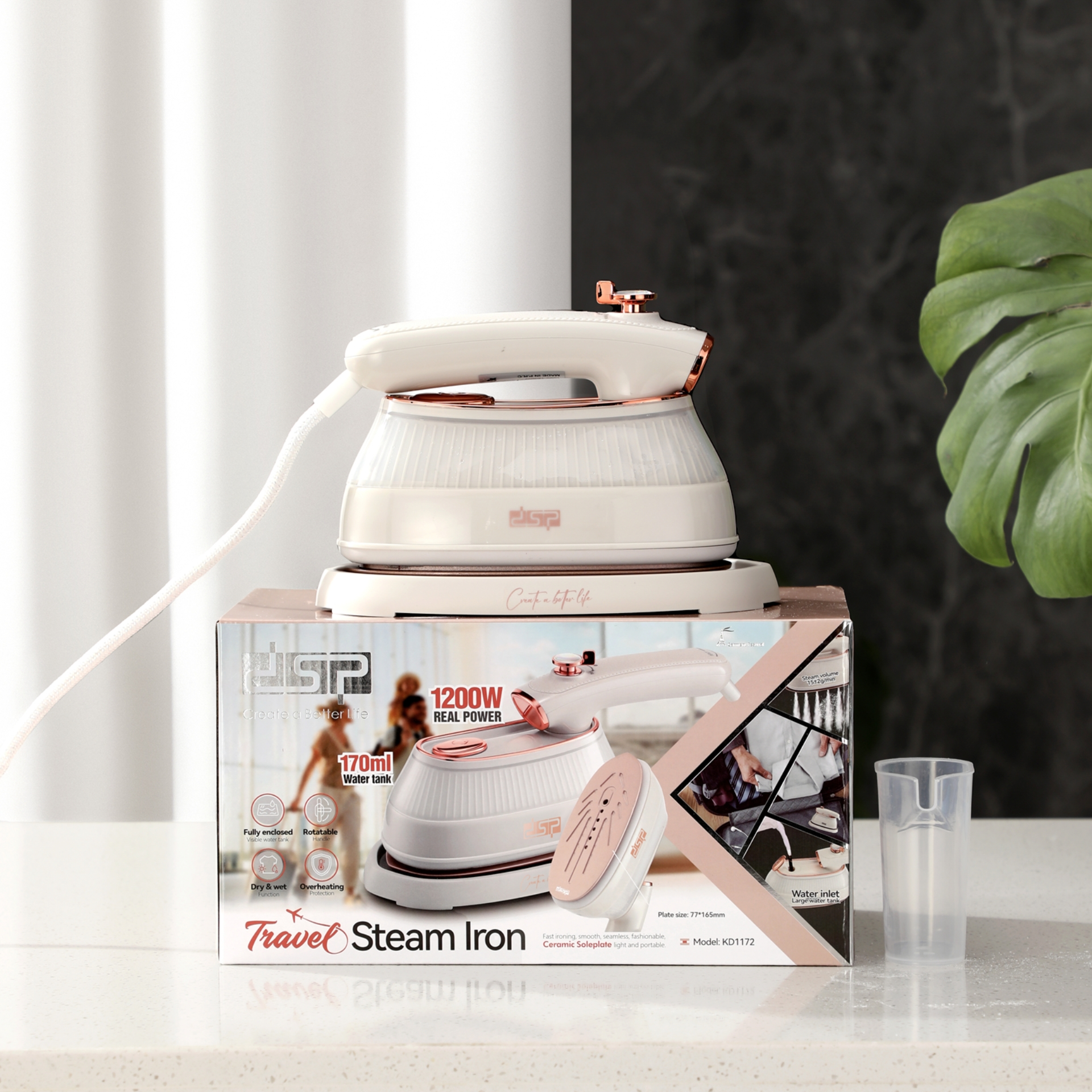 اتو مسافرتی 1200 وات دی اس پی مدل KD1172