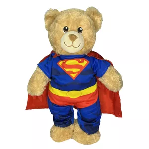 عروسک طرح خرس سوپرمن مدل Build a Bear SuperMan کد SZ13/1079 ارتفاع 42 سانتی‌متر