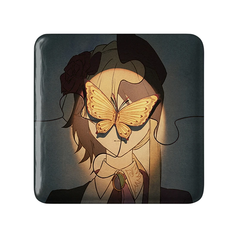 مگنت خندالو طرح بازی اومینکو (Umineko) مدل مربعی کد 34608