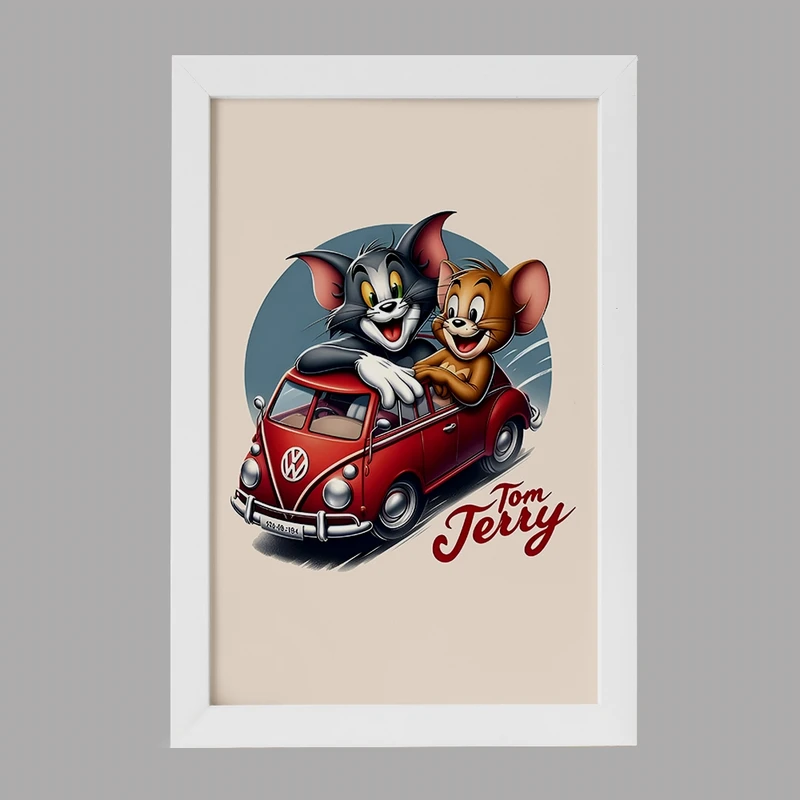 تابلو خندالو مدل تام و جری کد F7098