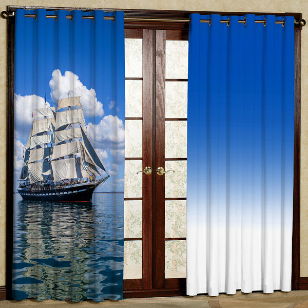 پرده مدل قایق کد 497 سایز 200x140 سانتی متر