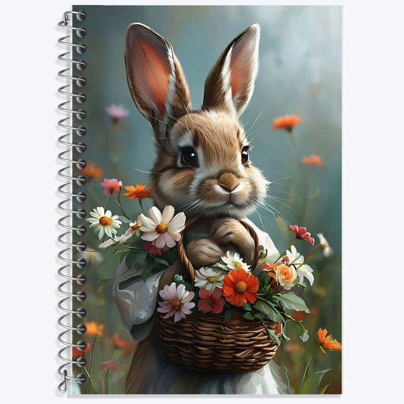 دفتر نت موسیقی 50 برگ خندالو طرح خرگوش بامزه کد F7085