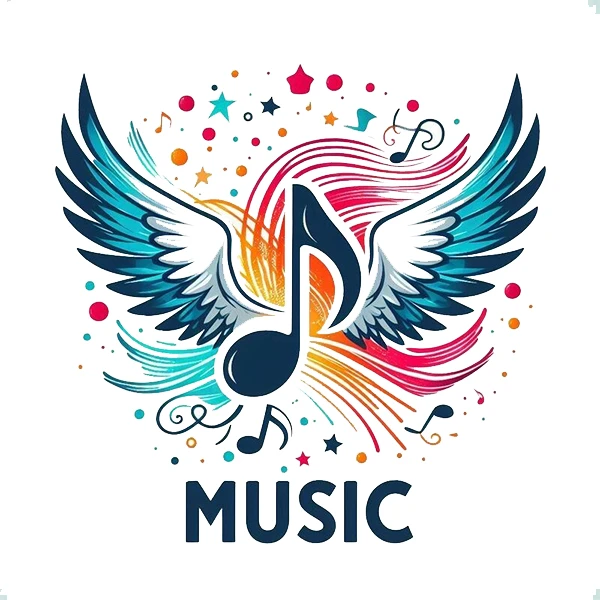 استیکر پارچه و لباس پاد آفرین طرح موسیقی کد 1293