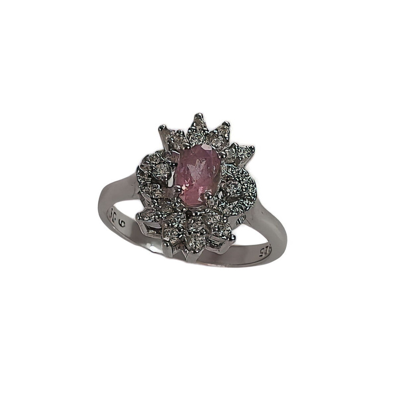 انگشتر نقره زنانه مدل جواهری