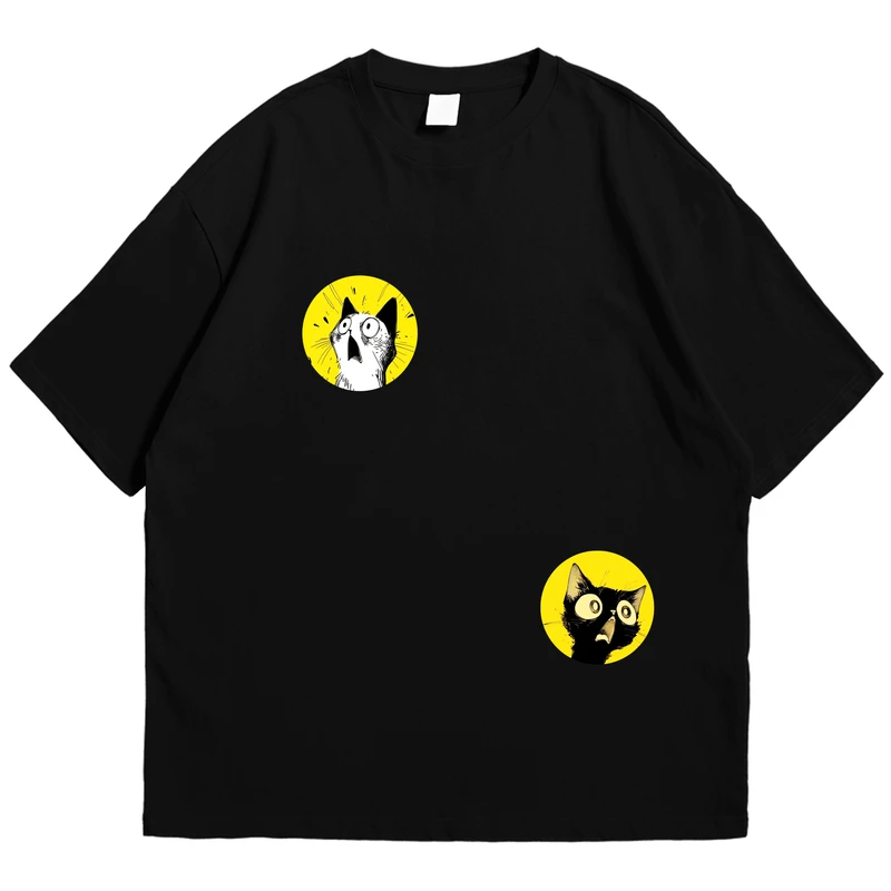 تی‌شرت آستین کوتاه زنانه مدل گربه کد 77731