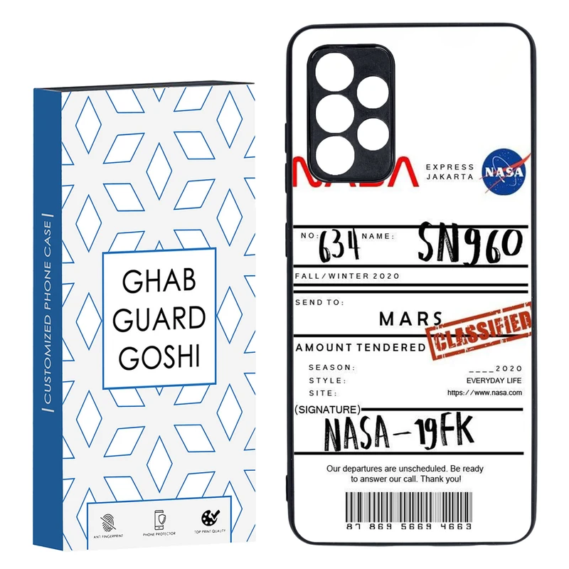 کاور قاب گارد گوشی طرح ناسا کد TPU-192 مناسب برای گوشی موبایل سامسونگ Galaxy A52