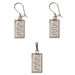 نیم ست نقره زنانه سیلک رود کد RM15