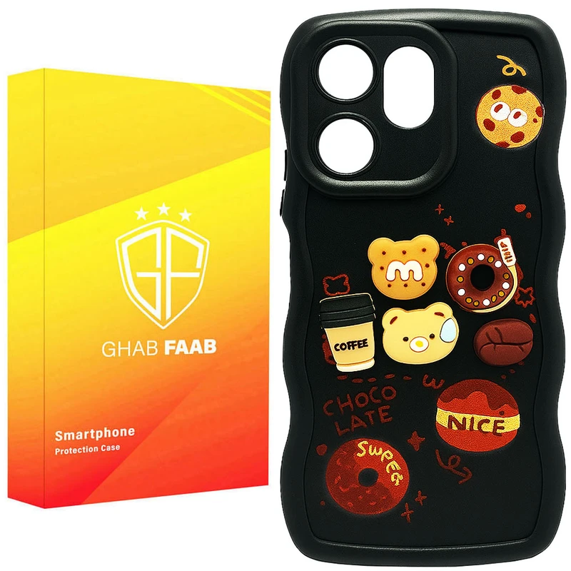 کاور قاب فاب مدل سیلیکونی فانتزی طرح دخترانه مناسب برای گوشی موبایل شیائومی  Redmi 13C  / Poco C65