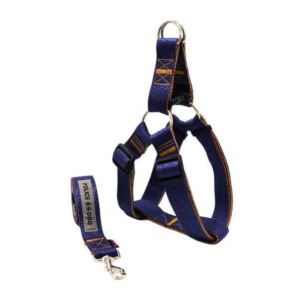 ست بند و قلاده کتفی سگ مدل XL POLICE-NBLU04