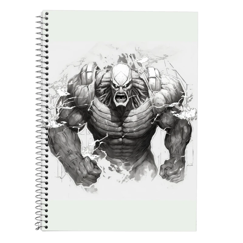 دفتر زبان 50 برگ مدوپد مدل سه خط طرح Attack on Titan کد DF10371