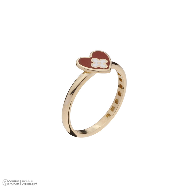 انگشتر طلا 18 عیار زنانه گلدم مدل قلب R-3090105 - 5