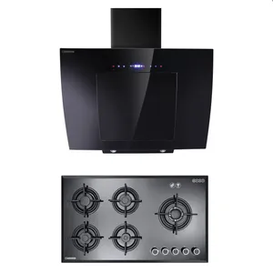 هود و اجاق گاز صفحه ای درخشان مدل گلکسی G606