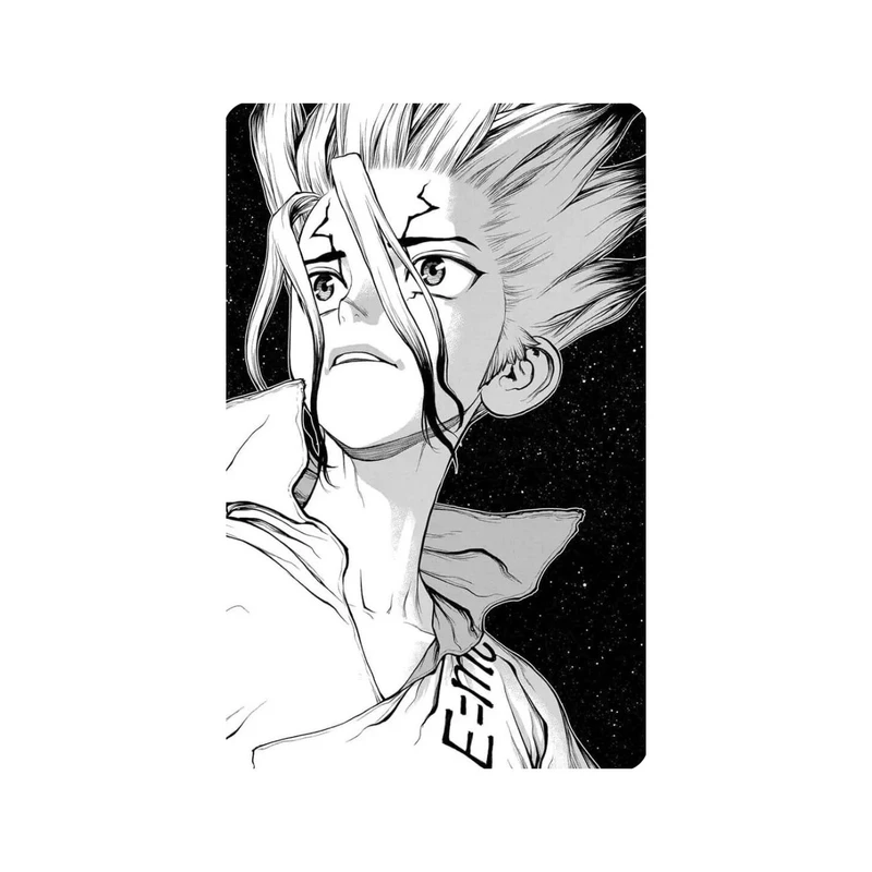 استیکر کارت مدل انیمه طرح سنکو ایشیگامی دکتر استون Senku Ishigami dr stone کد 5985