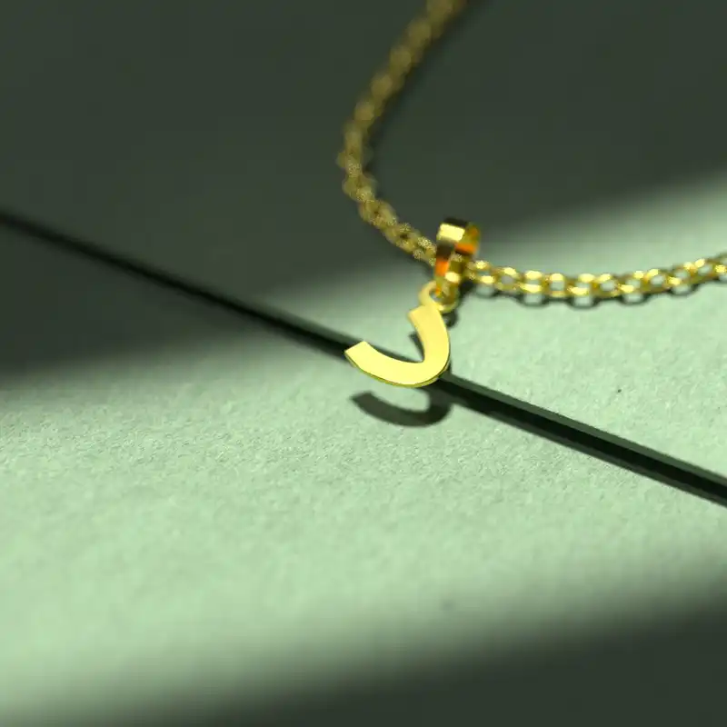 گردنبند طلا 18 عیار زنانه مدوپد مدل حرف د کد I3-1-1406